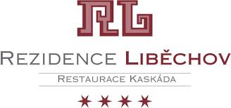 rezidence-liběchov-logo|restaurace-kaskáda-interiér|restaurace-kaskáda-hlavní chod